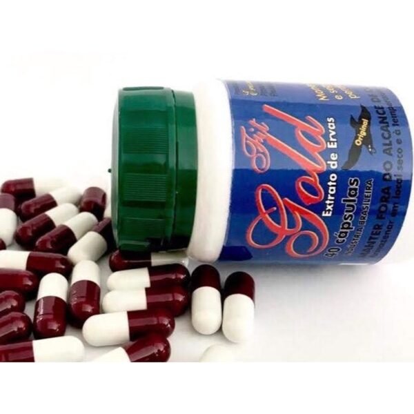 3 Potes de Fit Gold 40 Capsulas cada